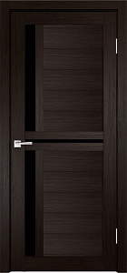 Товар Межкомнатная дверь Легенда Z-1 тон Венге Остекление Лакобель черное